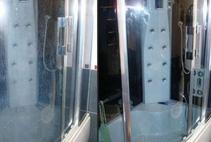 Душевая кабина засверкает как новая — клинер поделился средством от налета и разводов