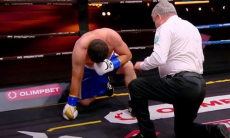 Боксера из Узбекистана с 15 победами нокаутировали в Казахстане. Видео