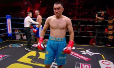 Брутальным нокаутом в первом раунде закончился бой Даулета Даукенова. Видео