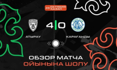 Видеообзор матча чемпионата Казахстана «Атырау» — «Караганда» 4:0