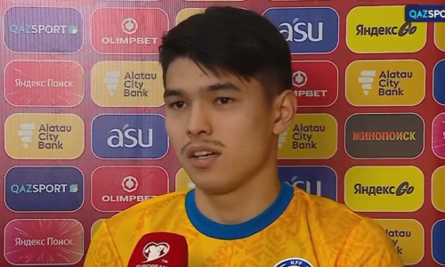 Галымжан Кенжебек дал обещание после красивого дубля за сборную Казахстана