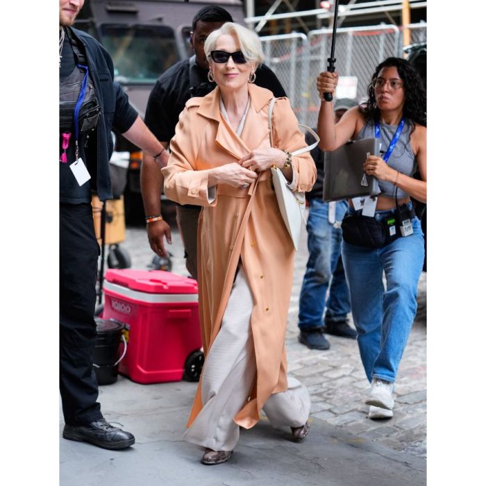 Мэрил Стрип появилась на Неделе моды в образе из культового фильма. Фото