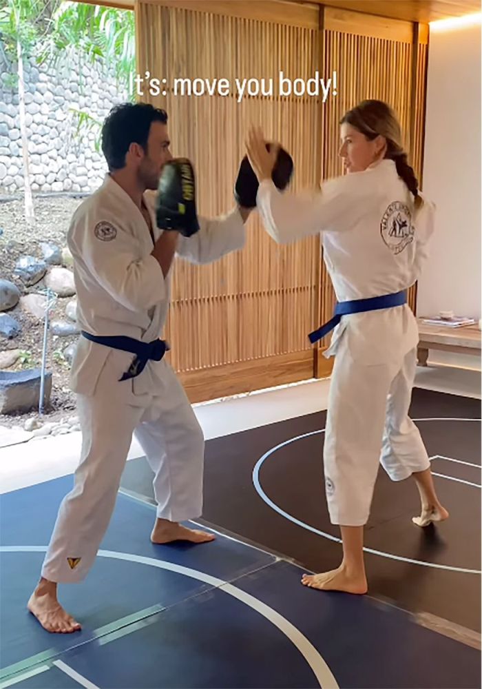 Жизель Бюндхен показала, как занимается джиу-джитсу. Фото
