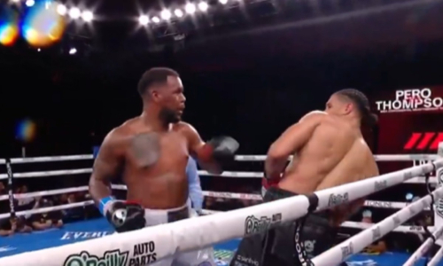 Дисквалификацией с фиаско восходящей звезды едва не обернулся главный бой вечера бокса в США. Видео