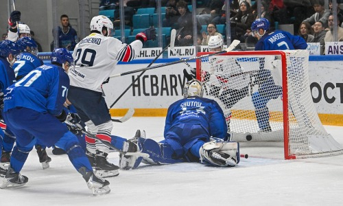 Видеообзор разгромного матча «Барыса» и лидера КХЛ