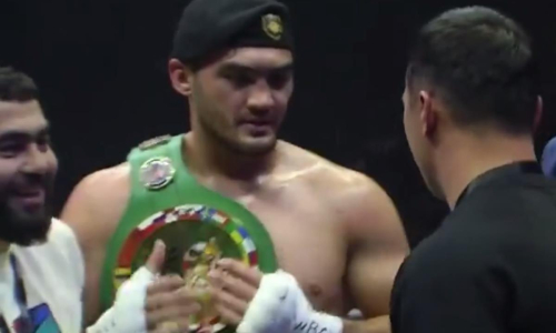 Дисквалифицированный за допинг чемпион Олимпиады-2024 из Узбекистана нокаутом выиграл титул WBC