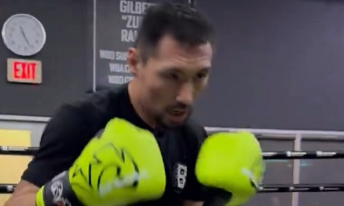 Как Жанибек Алимханулы готовится к бою за три титула. Видео