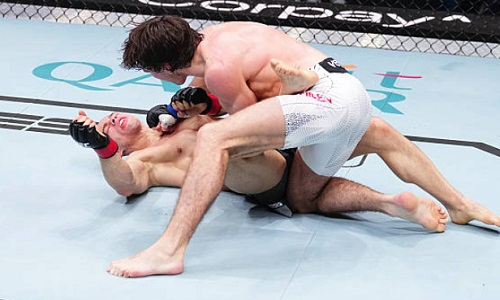 Жестким нокаутом закончился бой турнира UFC с участием двух казахстанцев. Видео