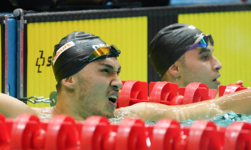 Казахстанский пловец с рекордом выиграл медаль международного турнира