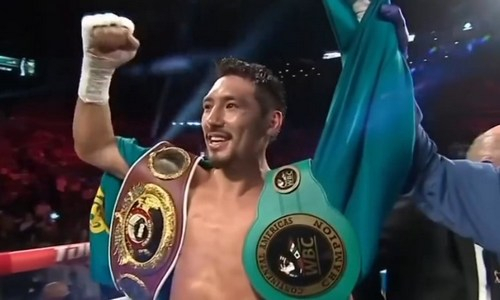 Появился анонс прямой трансляции боя Жанибека Алимханулы за три титула чемпиона мира