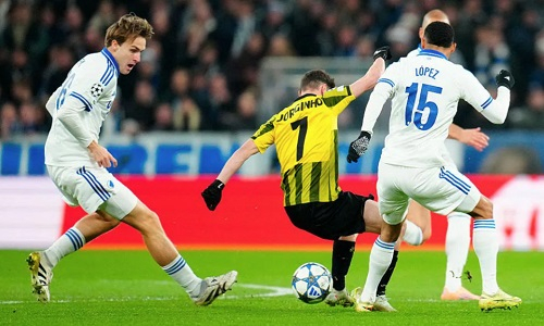 Закончился первый тайм матча «Копенгаген» — «Кайрат»