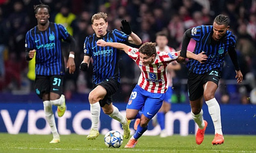 Гол на 93-й минуте решил исход матча «Атлетико» — «Интер» в Лиге Чемпионов