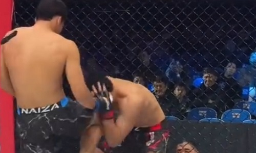 Боец из Казахстана оформил яркий нокаут на турнире по ММА. Видео