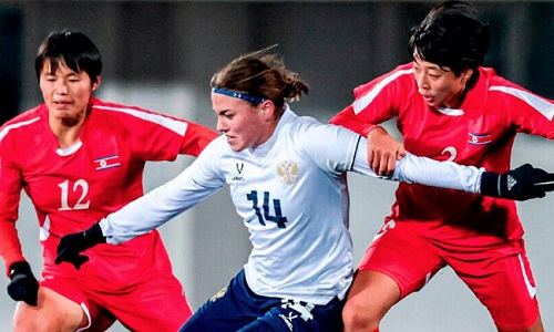 Футбольный матч Россия — КНДР обернулся двумя голами