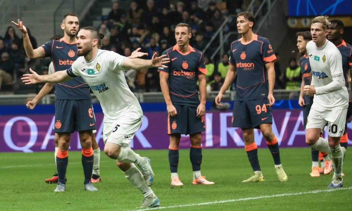 «Кайрат» в матче с «Интером» добился уникального достижения в Лиге Чемпионов