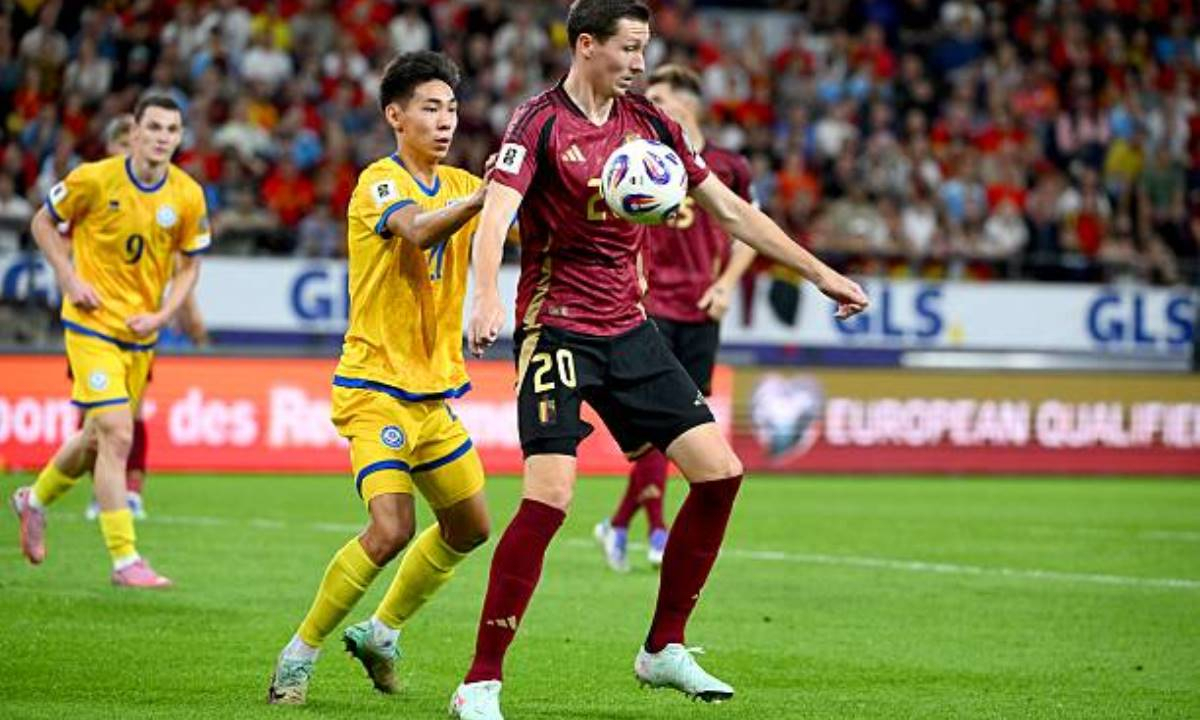 Назван точный счет матча Казахстан — Бельгия в отборе ЧМ-2026 по футболу