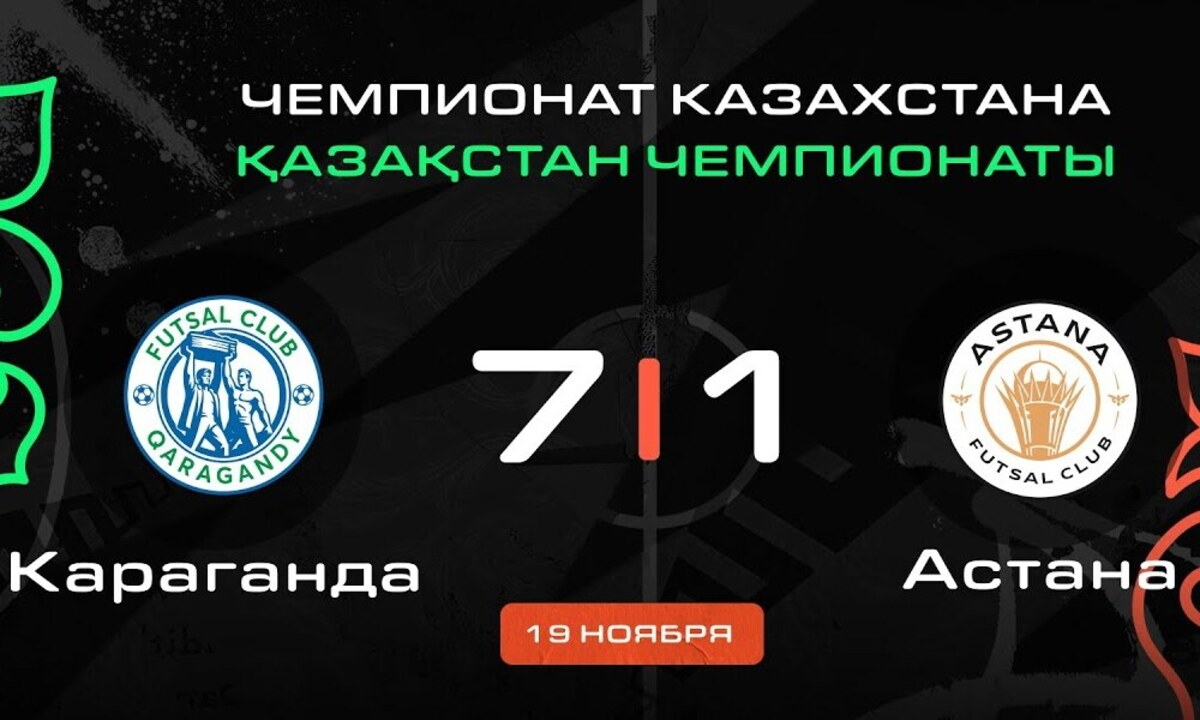 Видеообзор результативного матча чемпионата Казахстана с восемью голами и итоговым разгромом