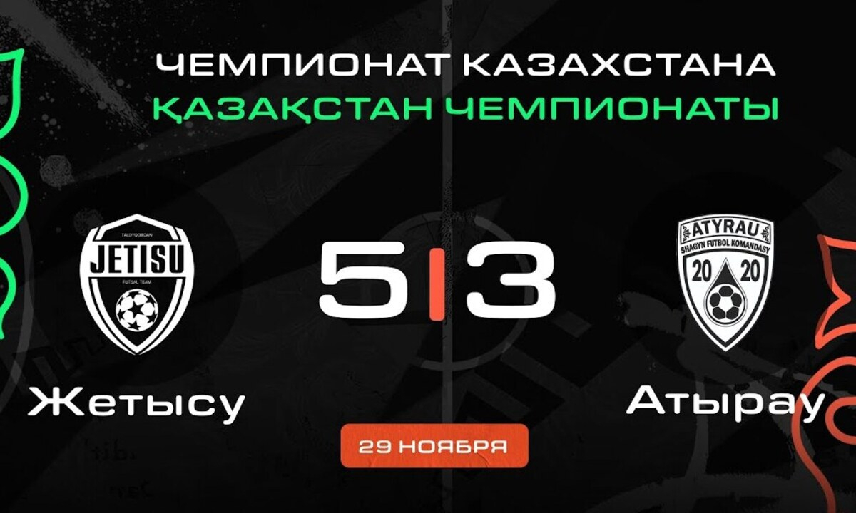 Видеообзор огненного матча чемпионата Казахстана с восемью голами 