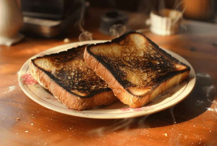 Как вернуть свежесть подгоревшему тосту за три секунды — простой лайфхак без ножа