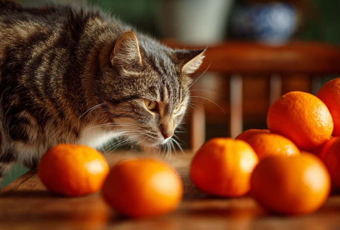 Почему кошки не любят запах мандаринов