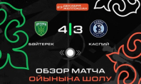Видеообзор матча чемпионата Казахстана «Байтерек» — «Каспий» — 4:3