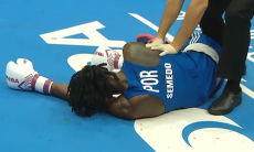 Глухим нокаутом закончился бой Серхио Мартинеса. Видео