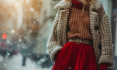 Как правильно носить юбки в холодное время года