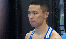 Разгромом закончился бой Сакена Бибосынова за финал ЧМ-2025 по боксу