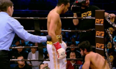 Дисквалифицированный за допинг казахстанский боксер нокаутировал узбекистанца. Видео