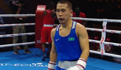 Разгромом обернулся первый бой казахстанского боксера на ЧМ-2025