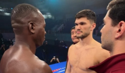 Ахмедов и Сойлыбаев провели дуэль взглядов перед боями. Видео