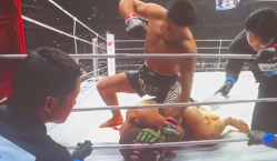 Соперника Мэйвезера жестко нокаутировали в первом раунде в бою за титул. Видео