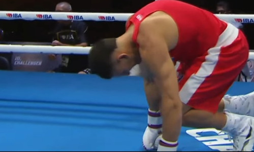 Нокаут в супертяжелом весе состоялся на ЧМ-2025 по боксу с участием Казахстана. Видео