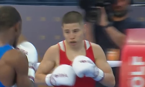 Видео полного боя казахстанского боксёра на ЧМ-2025 с разгромным исходом