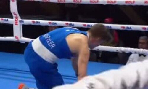 Видео брутального нокаута, или Как казахстанец выиграл медаль ЧМ-2025 по боксу