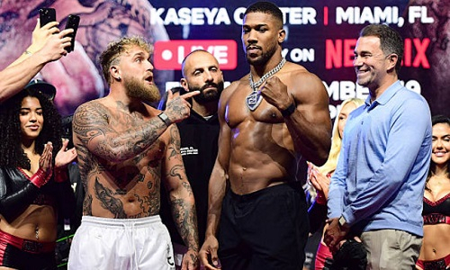 Озвучены гонорары Энтони Джошуа и Джейка Пола за бой