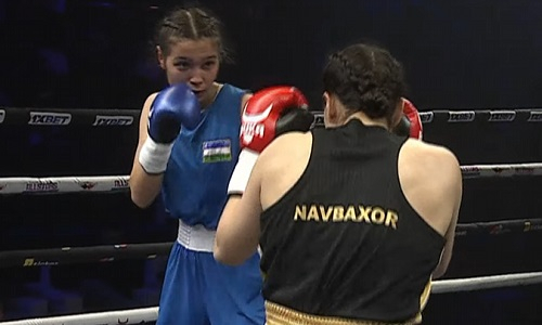 Нокаутом закончился дебютный бой трехкратной призерки чемпионата мира из Узбекистана в профи