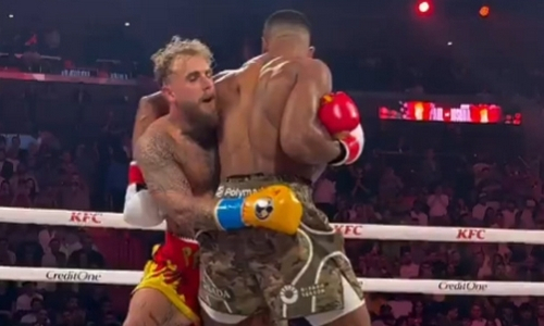 Видео полного боя Энтони Джошуа — Джейк Пол с тремя нокдаунами и нокаутом