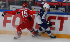 Фоторепортаж с матча КХЛ ЦСКА — «Барыс» 1:0