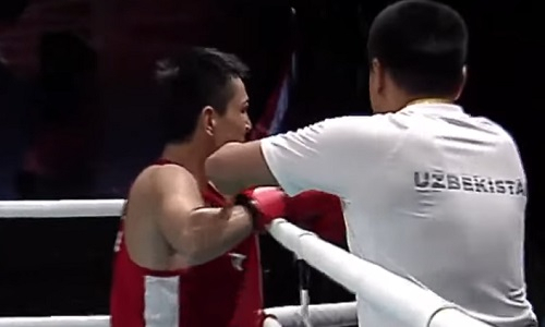Узбекистанский боксер Дусматов потерпел фиаско