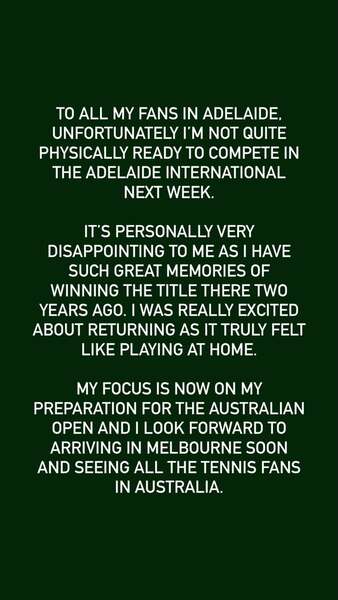 Новак Джокович объявил о снятии с турнира в Австралии