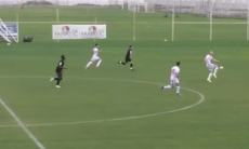 Автогол с 45 метров забит в матче клубов из Казахстана и Узбекистана. Видео