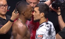 Алиби Идрис провел первую дуэль взглядов в UFC. Видео