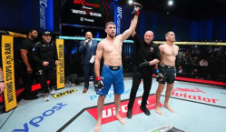 Николай Веретенников выдал лучшее выступление в карьере. За две минуты переехал Нико Прайса и сохранил место в UFC