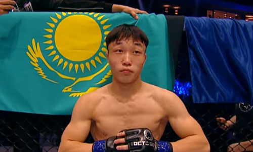 Жёстким нокаутом закончился бой Казахстан — Узбекистан на турнире по ММА. Видео