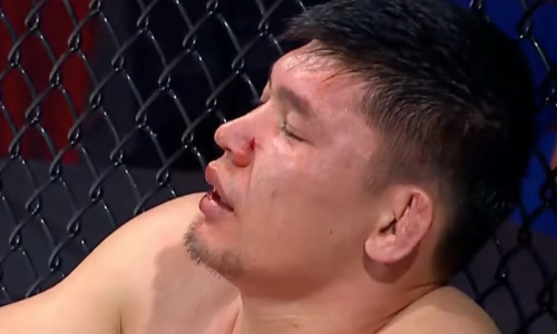 Нокаутом с одного удара закончился бой Казахстан — Узбекистан на вечере ММА. Видео