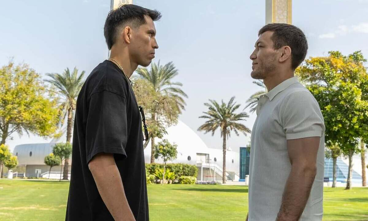 Кандидат в UFC из Казахстана провел битву взглядов перед боем в ММА-лиге США