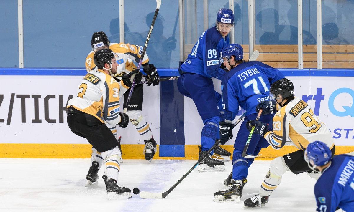 Видеообзор огненного матча с восемью шайбами в чемпионате Казахстана 