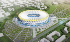 В Казахстане показали макет нового футбольного стадиона на 35 тысяч. Видео