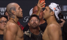 Дияр Нургожай провел дуэль взглядов перед третьим боем в UFC